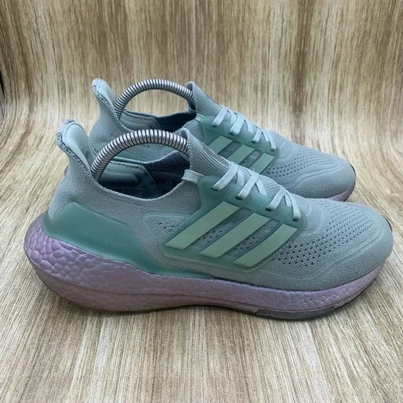 adidas | Shoes | Adidas Ultraboost 2 Hazy Green Womens Running Shoes Size  85 Fy408 | Poshmark